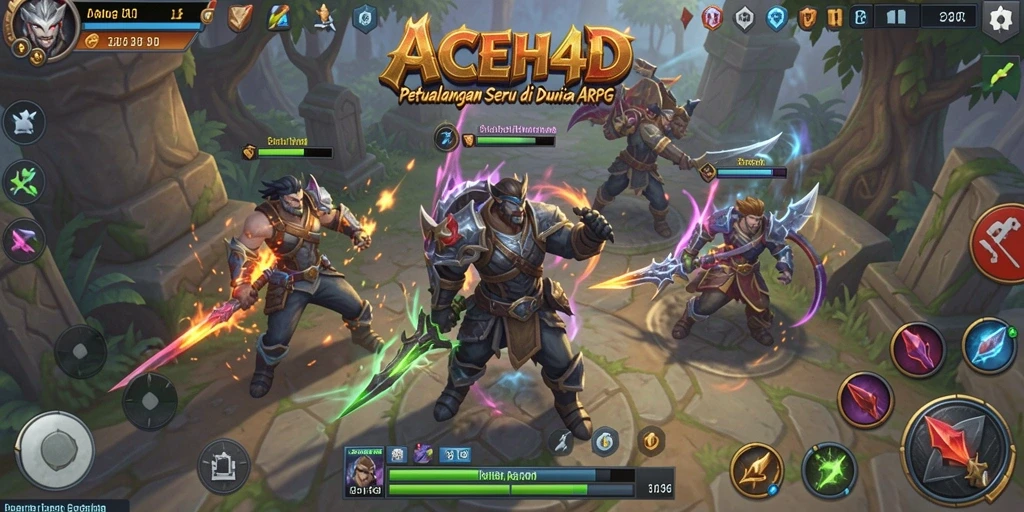 Tangkapan layar yang menampilkan pertarungan seru dalam ACEH4D.