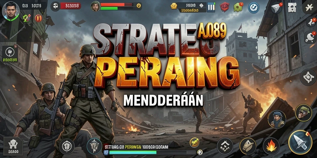 Tampilan gameplay AJO89 dengan pertempuran strategi yang seru.