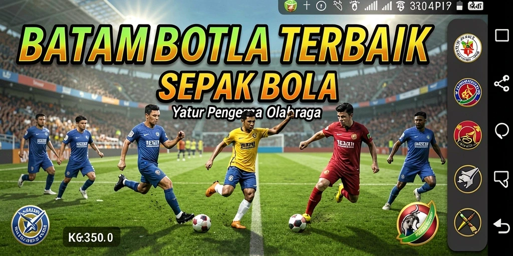 Tampilan gameplay seru dalam BATAMTOTO dengan aksi sepak bola yang mendebarkan.