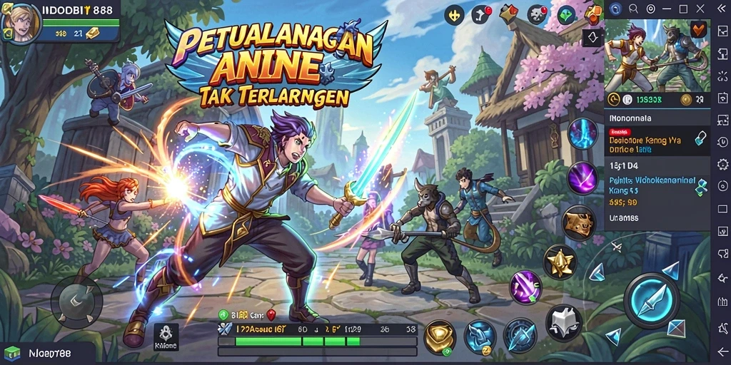 Tampilan menarik dari game Anime INDOBIT88 dengan aksi pertarungan seru.