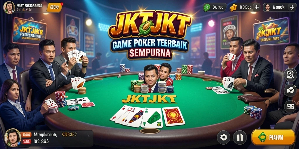 Tampilan gameplay menarik dari game Poker JKTJKT