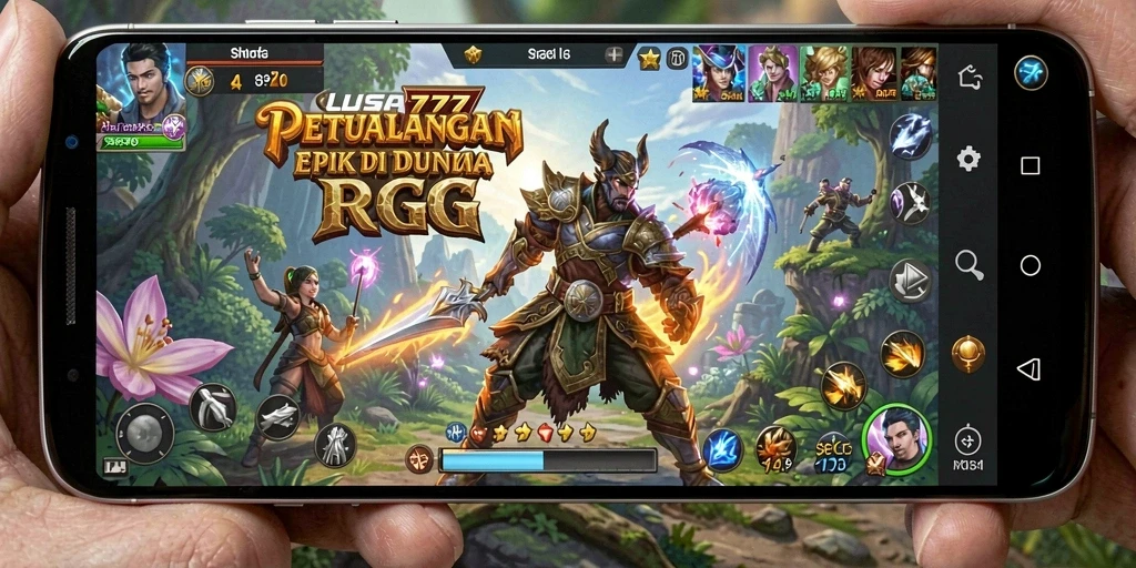Screenshot LUSA777 menampilkan aksi pertarungan yang menegangkan di dunia RPG.
