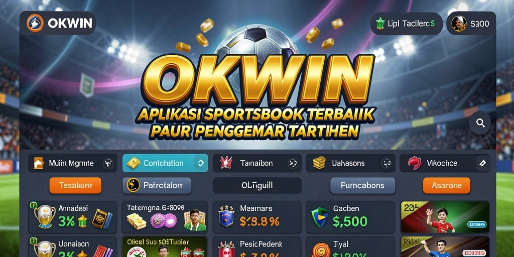 Tampilan gameplay Sportsbook dari aplikasi OKWIN yang menarik.