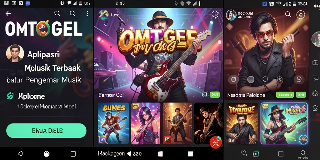 Screenshot gameplay OMTOGEL menunjukkan pengguna bernyanyi dengan antusias.