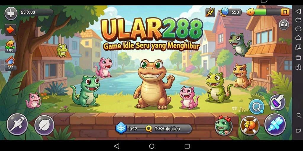 Tampilan gameplay seru dari ULAR288 yang menciptakan pengalaman Idle menarik.