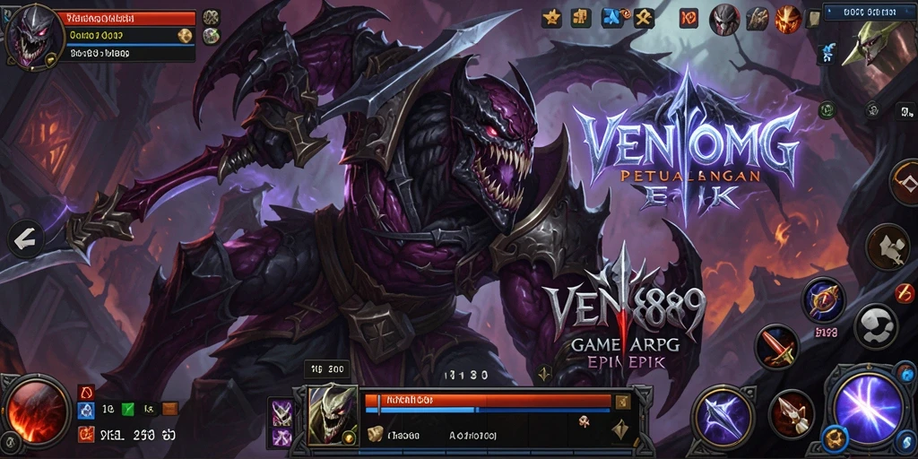 Tampilan gameplay VENOM889 yang seru di dunia ARPG.