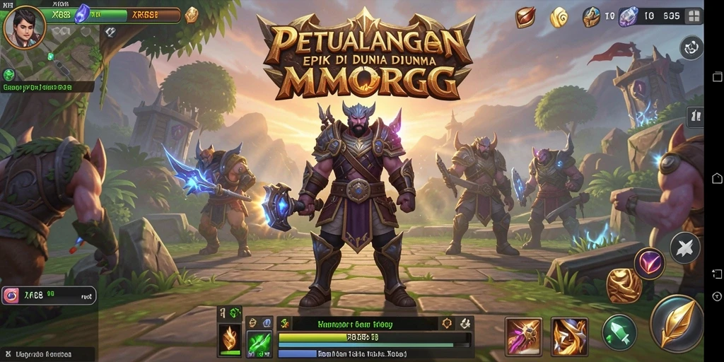 Screenshot XR88 menampilkan aksi seru petualangan MMORPG.